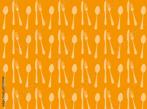 Cutlery pattern, Vector Background, Dining and kitchen, Restaurant design, image jpg and eps.