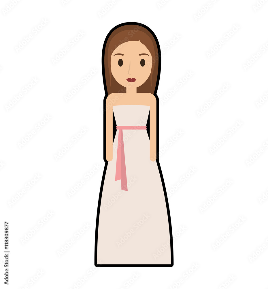 woman female girl dress avatar person people icon. Isolated and flat illustration. woman female girl dress avatar person people icon. Isolated and flat illustration.