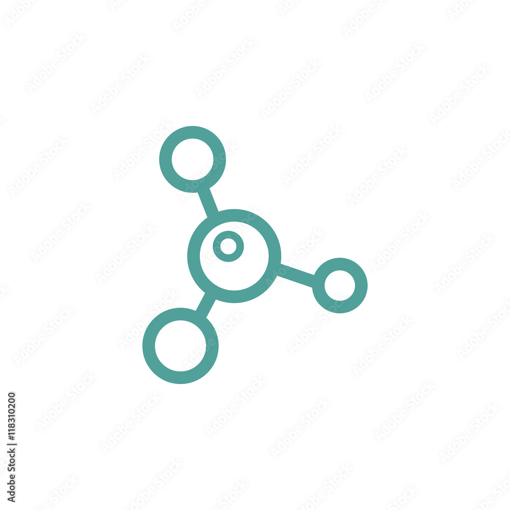 Molecule icon sign Molecule icon sign