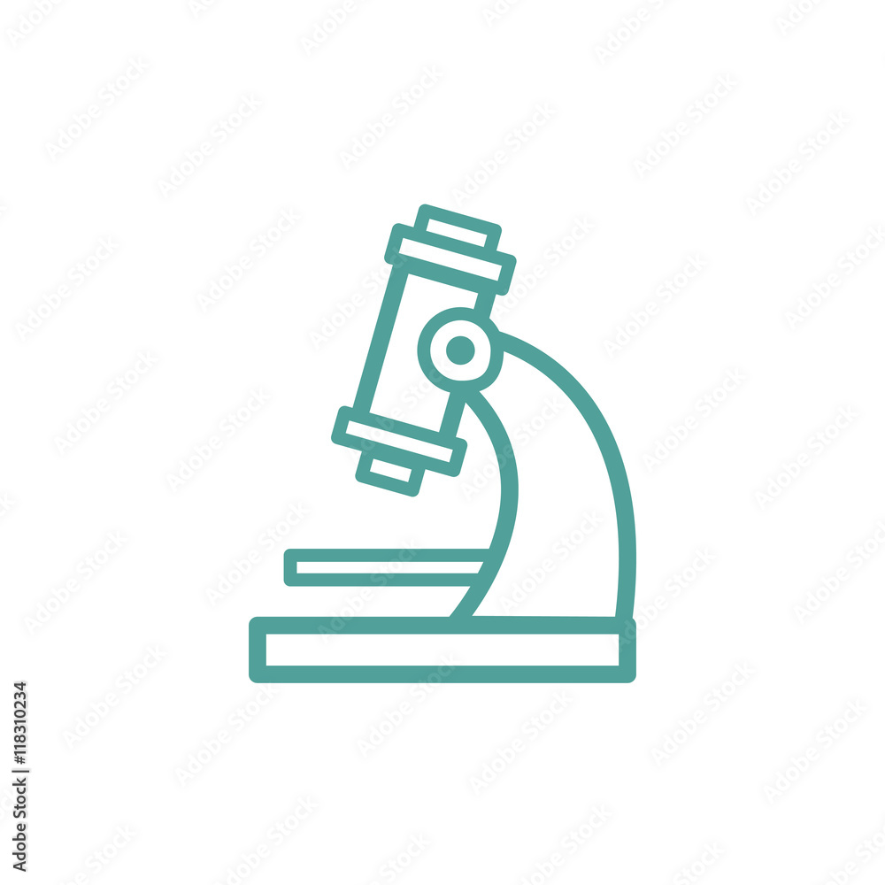 Microscope icon sign