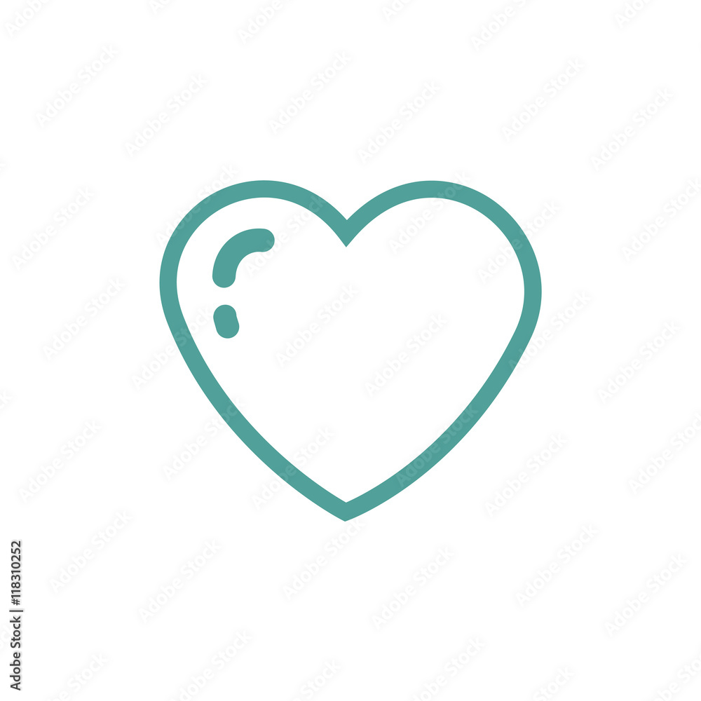 Heart icon sign Heart icon sign