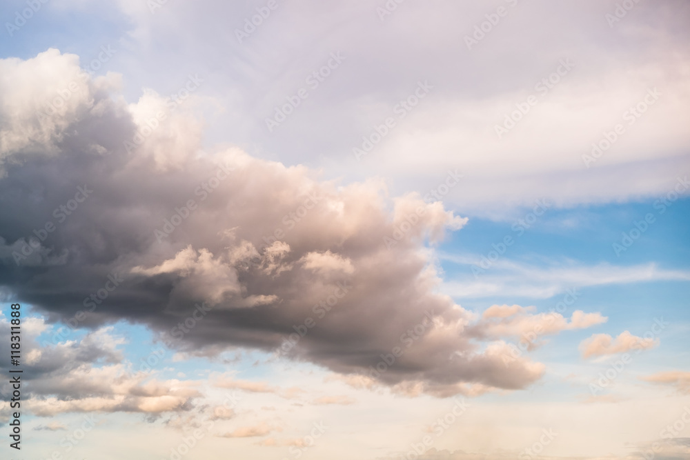 Obraz premium Cloud sky fluffy abstract background