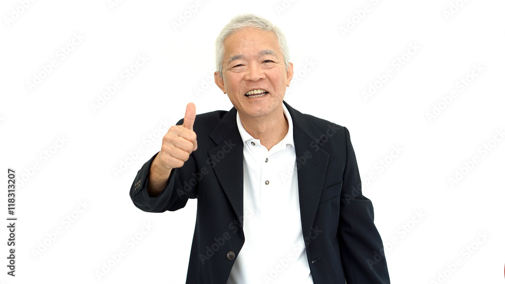 happy business asian man manager success thumb up on white isola happy business asian man manager success thumb up on white isola