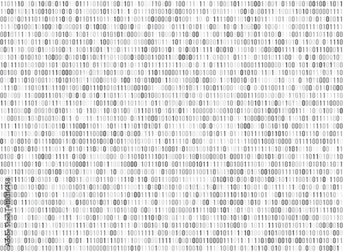 Binary matrix computer data code vector seamless background
