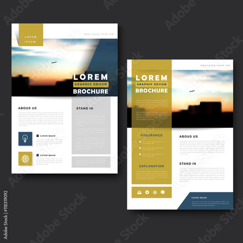 Picturesque brochure template