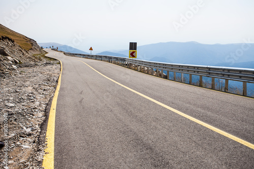 highway mountain road, serpentine