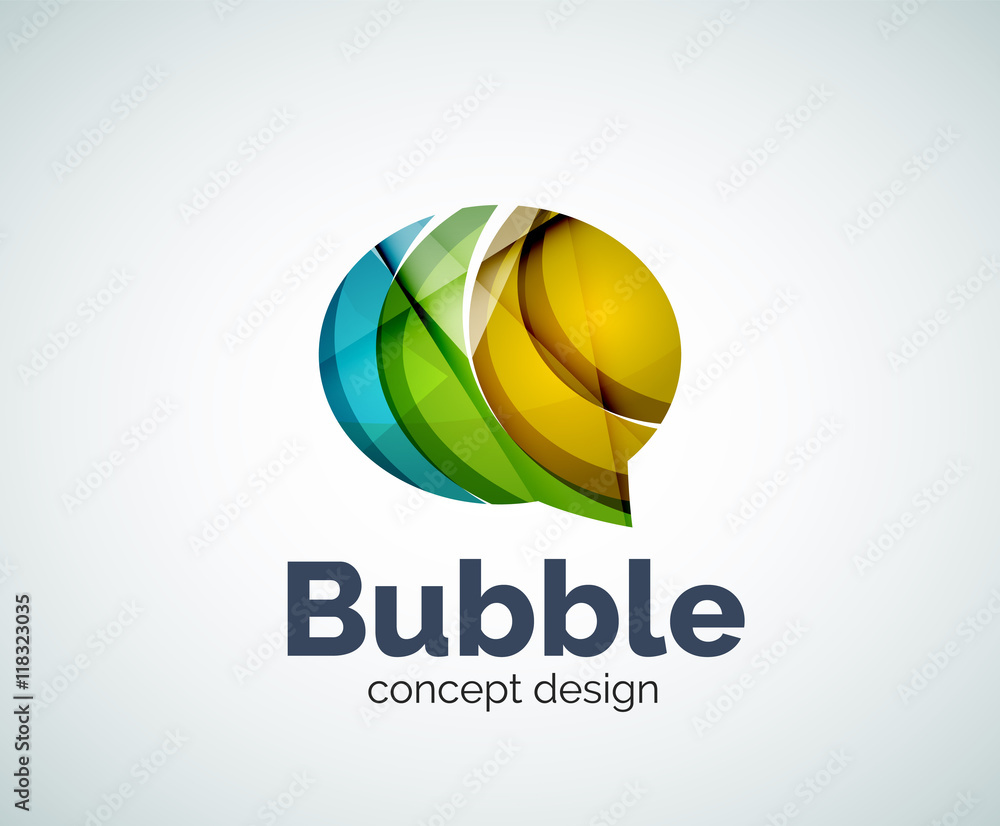 Bubble logo template