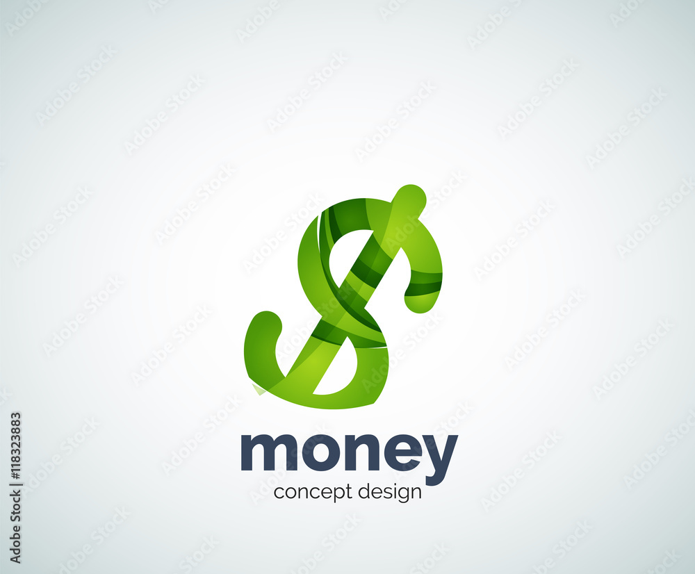 Vector dollar logo template Vector dollar logo template