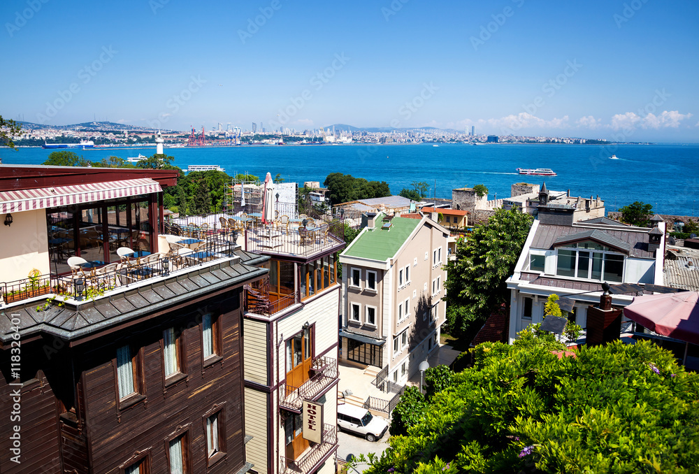 Istanbul Marmara Sea view from hotel