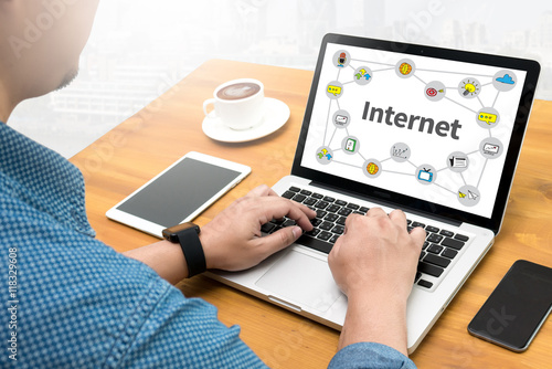 Internet  Best Internet Concept of global business
