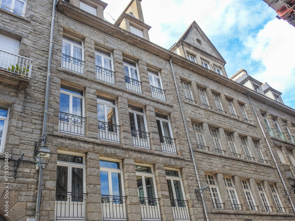 Naklejka premium architecture saint malo bretagne