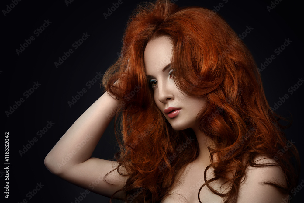 Woman with beautiful red hair Woman with beautiful red hair