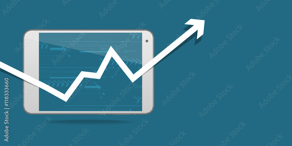 e-commerce abstract business vector concept with tablet e-commerce abstract business vector concept with tablet