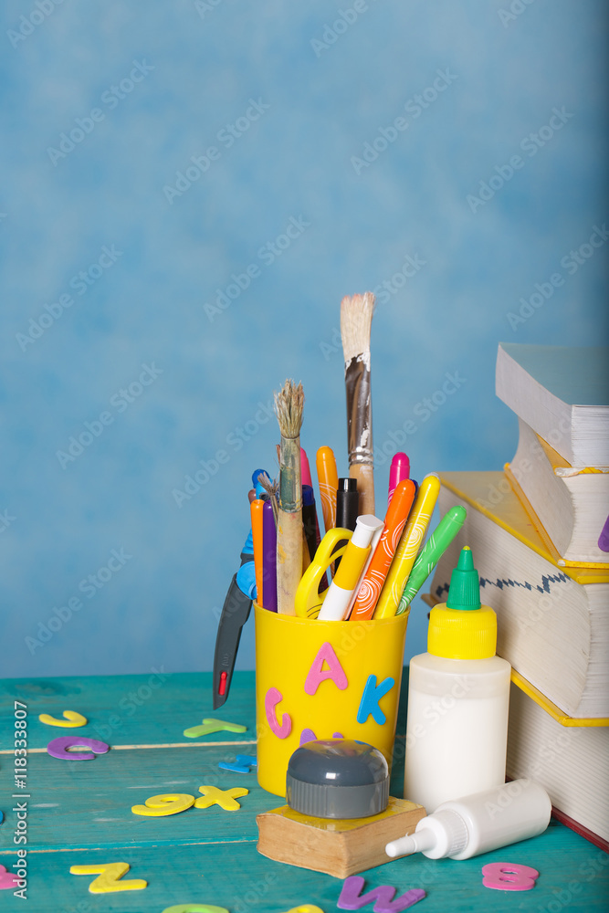 Obraz premium Back to school background