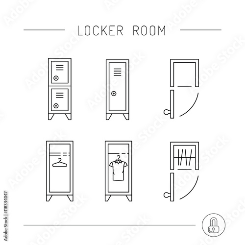 cabinet for locker rooms