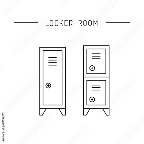 Fototapeta cabinet for locker rooms