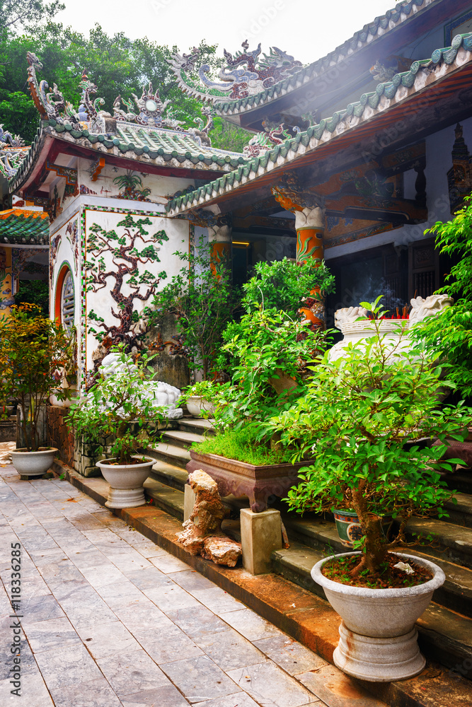 Scenic view of the Linh Ung Pagoda, the Marble Mountains, Danang Scenic view of the Linh Ung Pagoda, the Marble Mountains, Danang