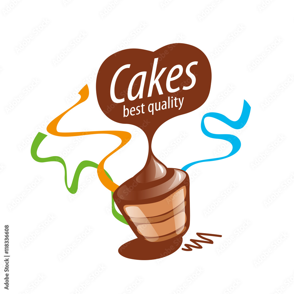 vector cake logo Stock Vector | Adobe Stock