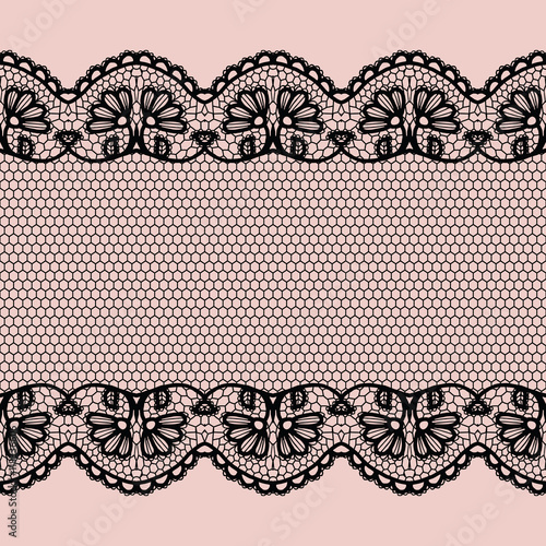 Lacy vintage trim.