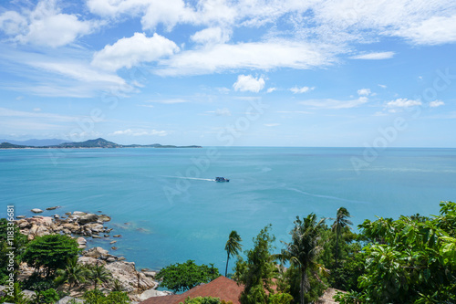 Beautiful sea view on Koh Samui, Thailand © FootageLab