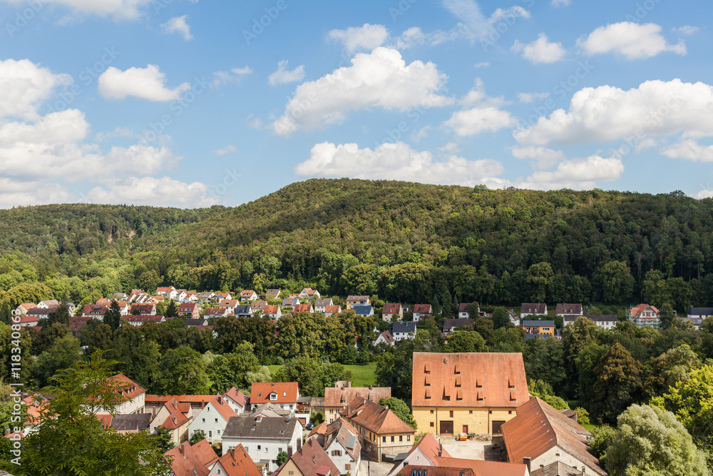 Pappenheim city in the county in the old German style Pappenheim city in the county in the old German style