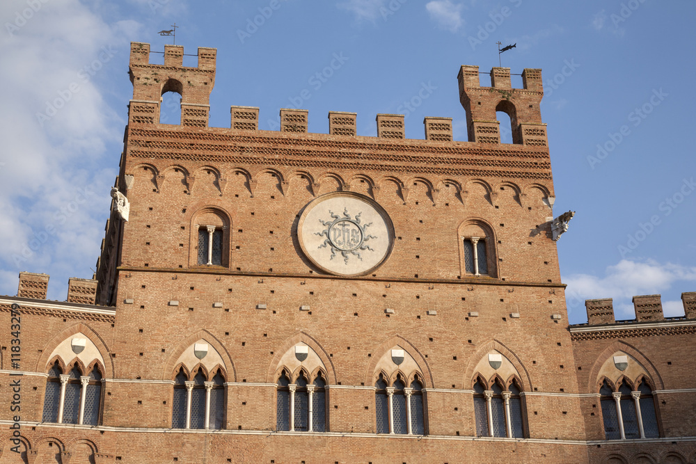 Palazzo Publico Building, City Hall, Siena