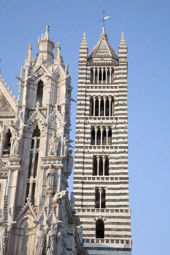 Cathedral Tower in Siena, Italy