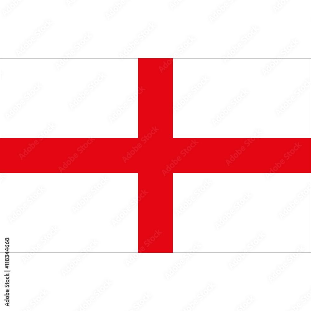 England flag on a white background England flag on a white background