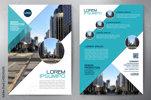 Business brochure flyer design a4 template.
