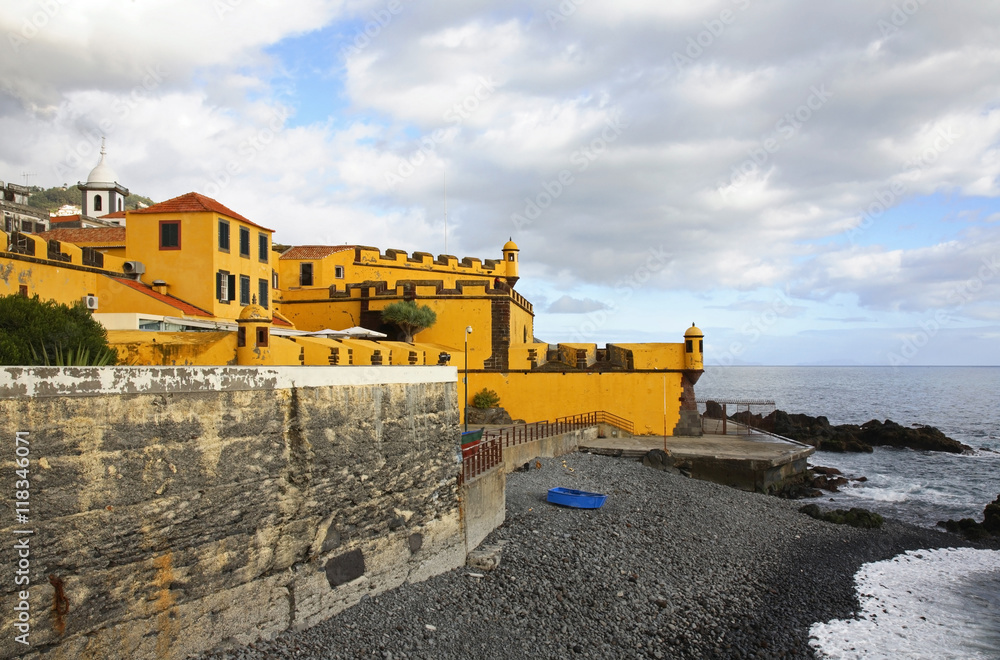 Sao Tiago Fort in Funchal. Madeira island. Portugal 