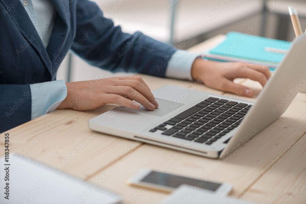 Professional businesswoman at work Professional businesswoman at work