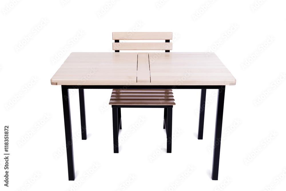 Table furniture isolated on the white Table furniture isolated on the white