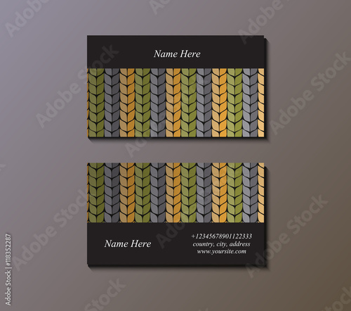 Vector business card.