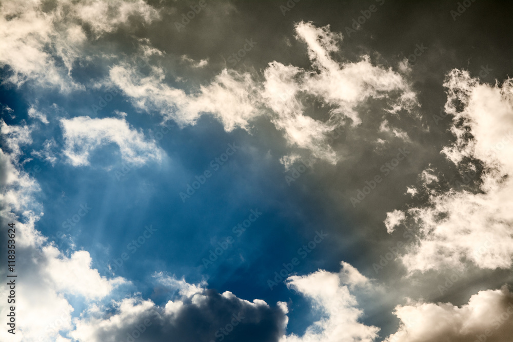 Fototapeta premium Stormy Clouds and Sky Background