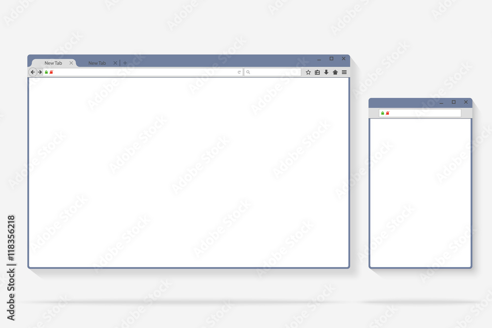 Flat internet browser windows with copy space for your text. Idea - Mobile internet, Cloud computing, HTML Programming. Vector illustration Flat internet browser windows with copy space for your text. Idea - Mobile internet, Cloud computing, HTML Programming. Vector illustration