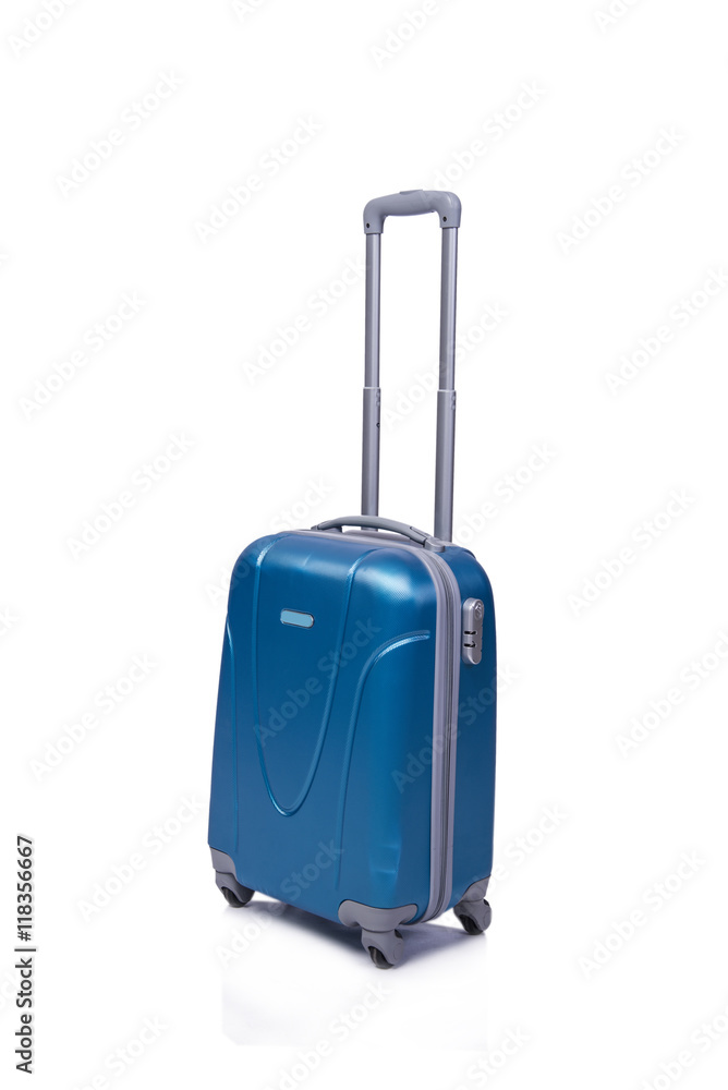 Suitcase isolated on the white background Suitcase isolated on the white background