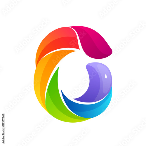 Number zero logo formed by colorful twisted lines.