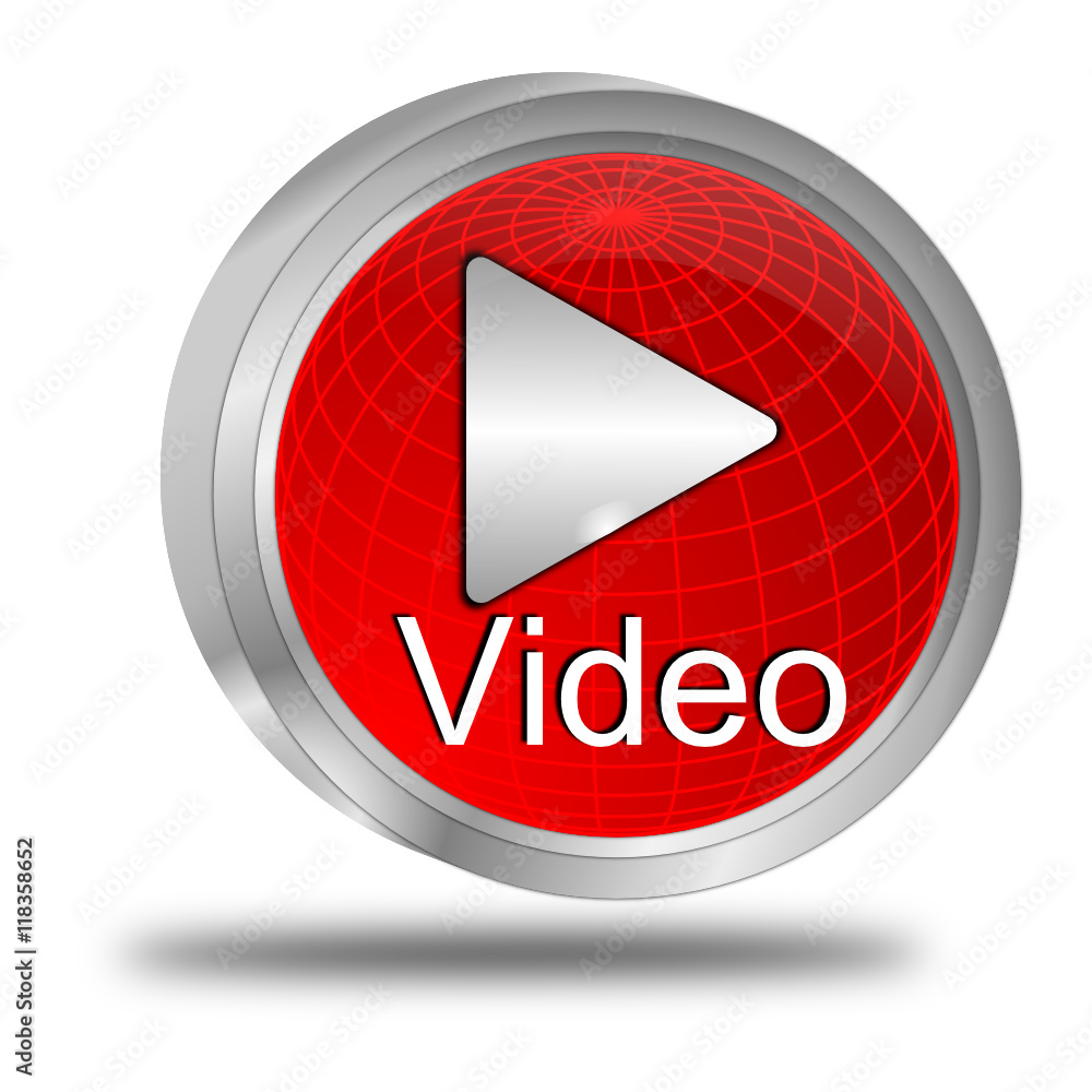Play Video Button - 3D illustration Play Video Button - 3D illustration