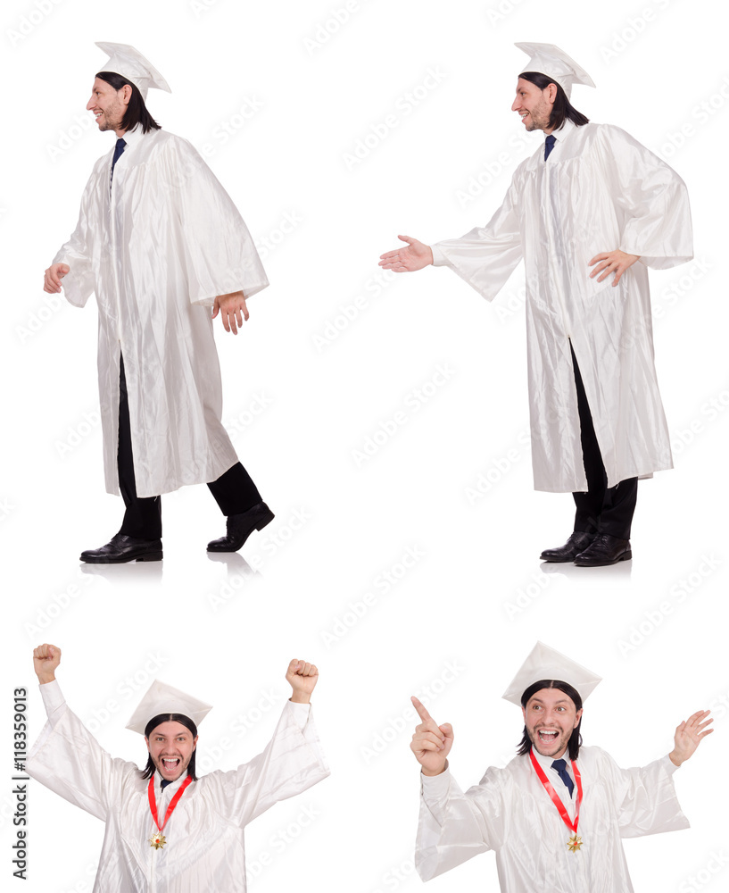 Young man ready for university graduation Young man ready for university graduation