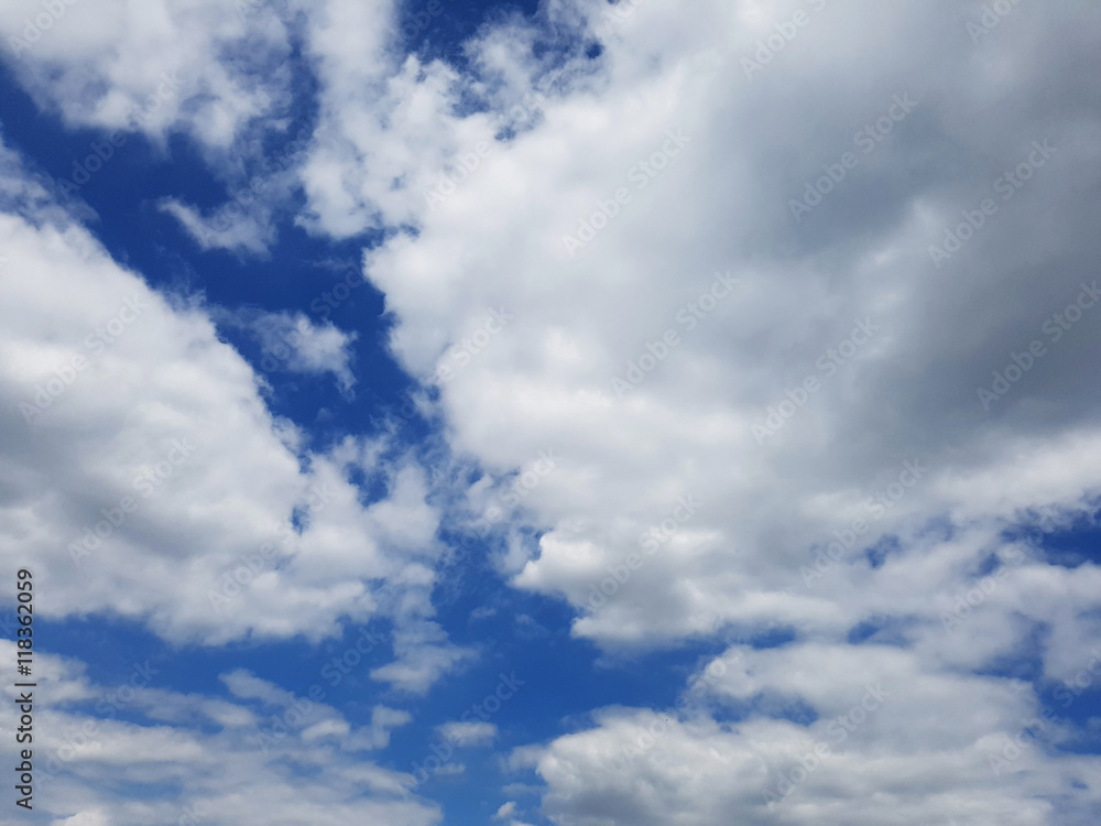 Fototapeta premium Blue sky with clouds