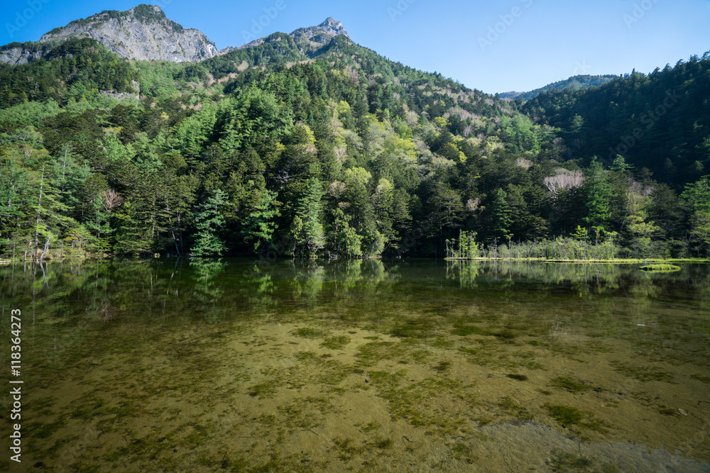 Myojin pond at Kamikochi,nagano,japan