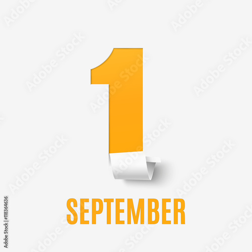 September 1st. Back To School background template.