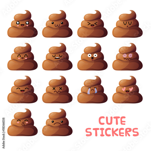 Cute poops set