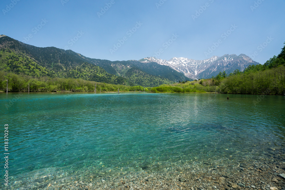 Taisho-ike pond at Kamikochi,nagano,japan