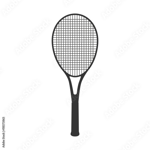 racket tennis sport icon vector