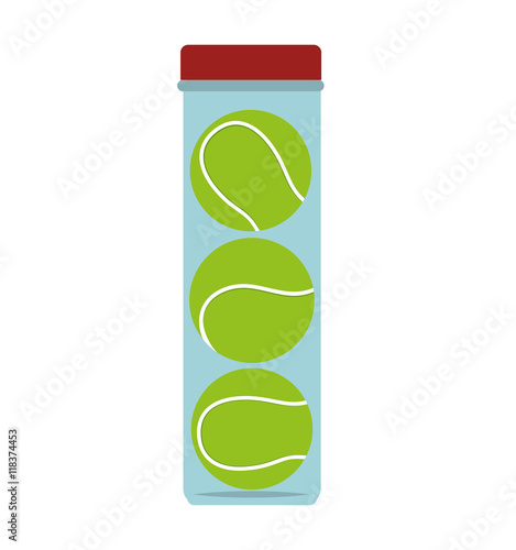 tennis ball bottle container icon vector