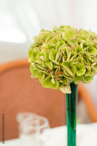wedding table decor - green...