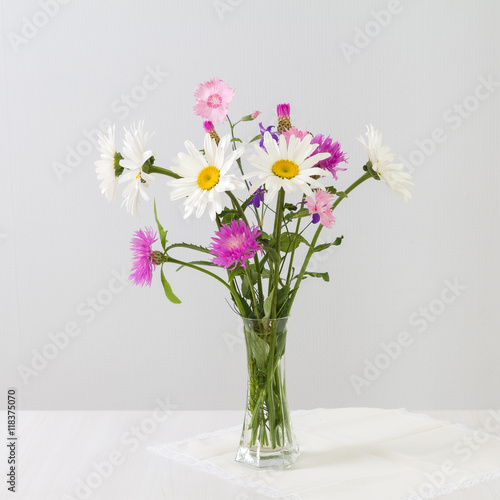 Bouquet of daisies and cornflowers © 02irina