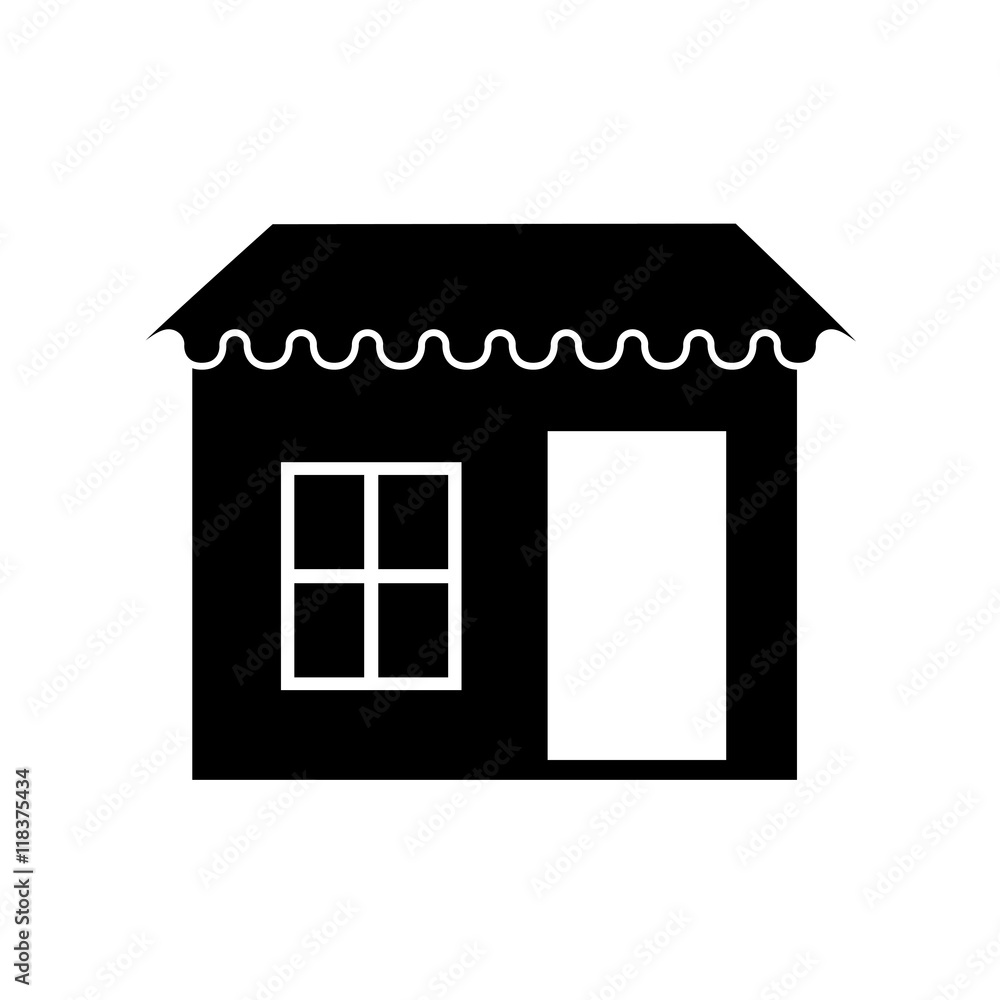 door window property exterior icon vector door window property exterior icon vector