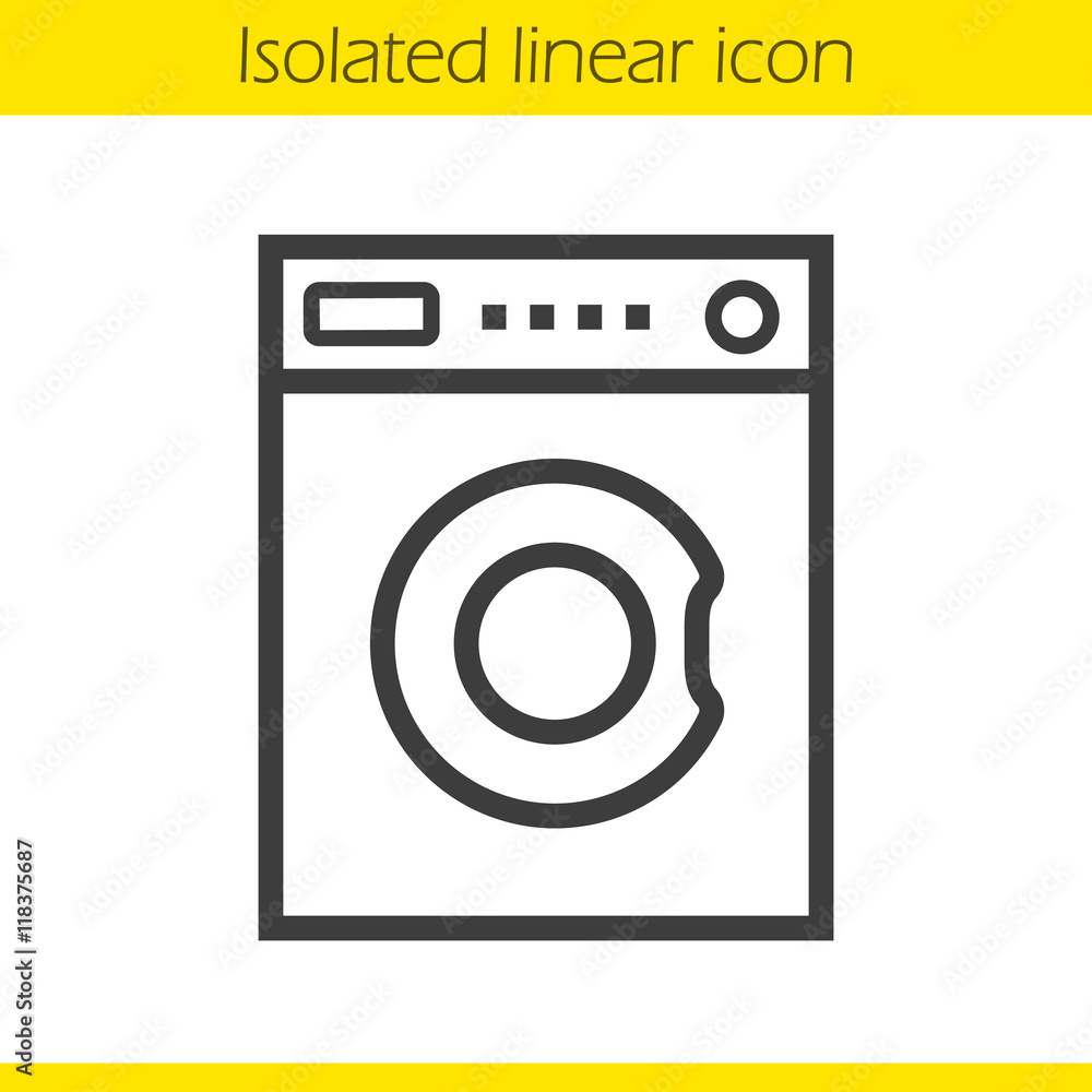 Washing machine linear icon